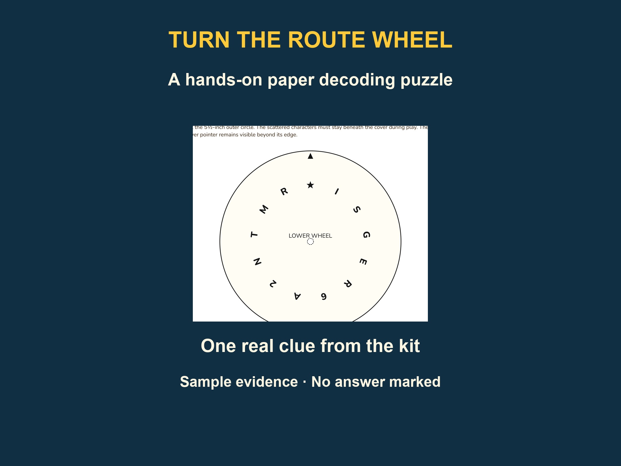 Sample paper puzzle from Missing Carnival Crown