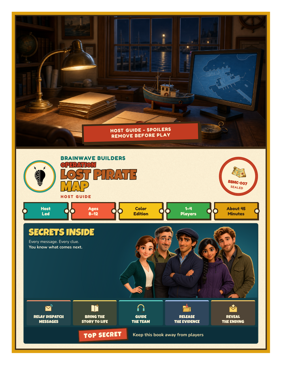 The current Host Guide: scripts, hints, answers and reveals