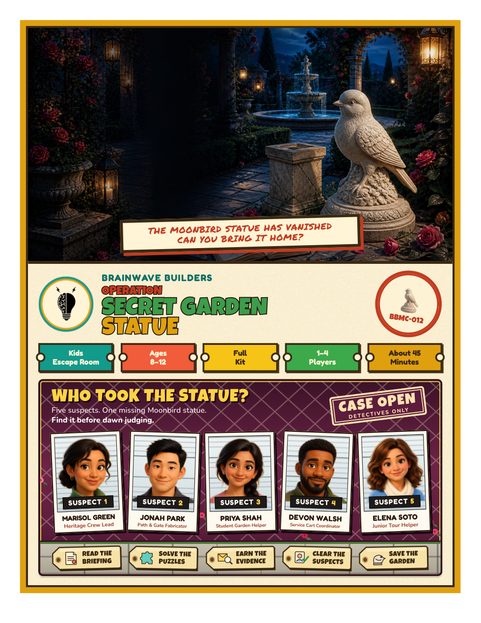 Player Mission Files sample cover page