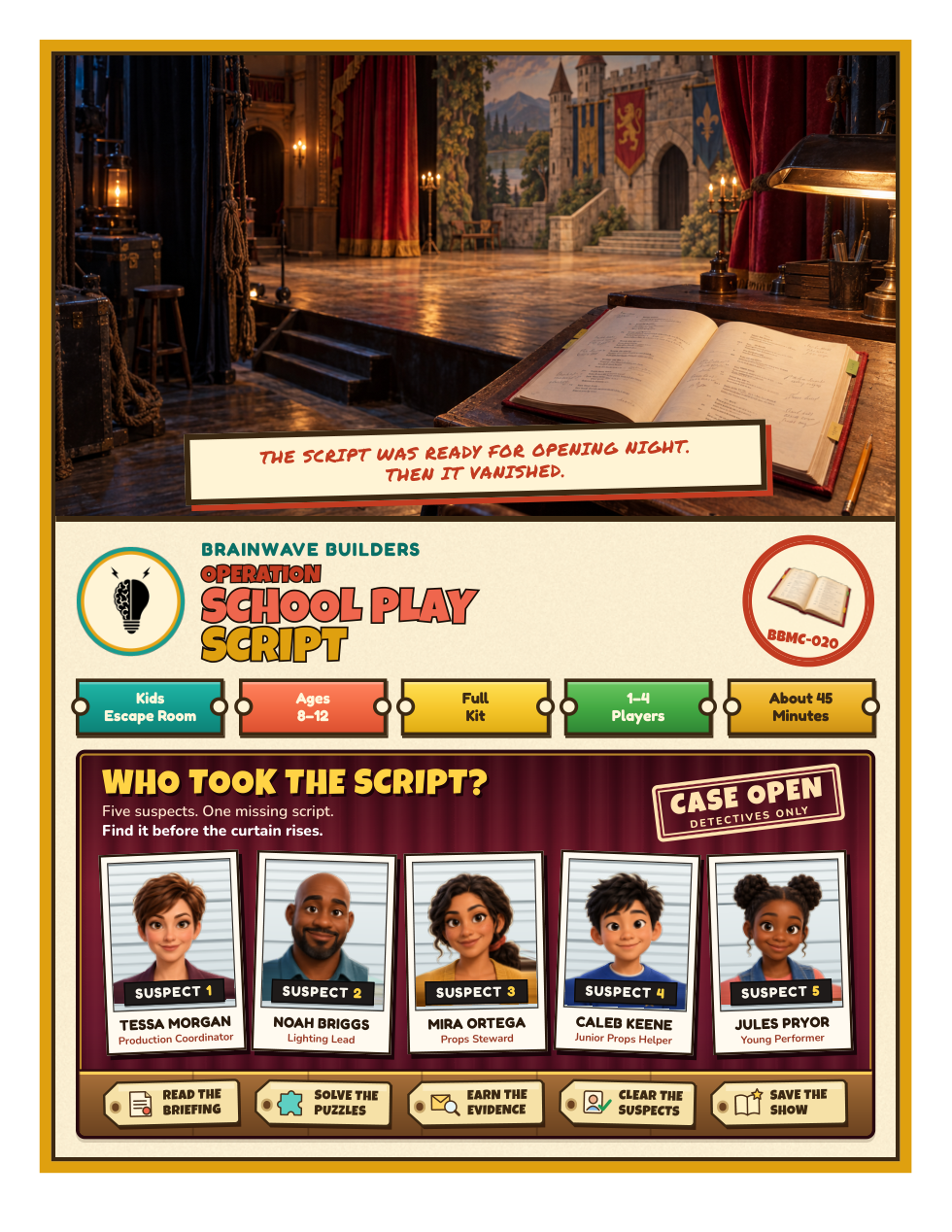 Player Mission Files sample cover page