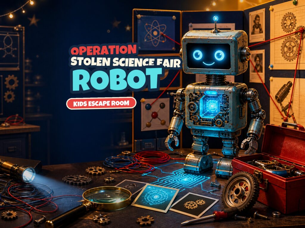Operation Stolen Science Fair Robot — Printable Detective Mystery