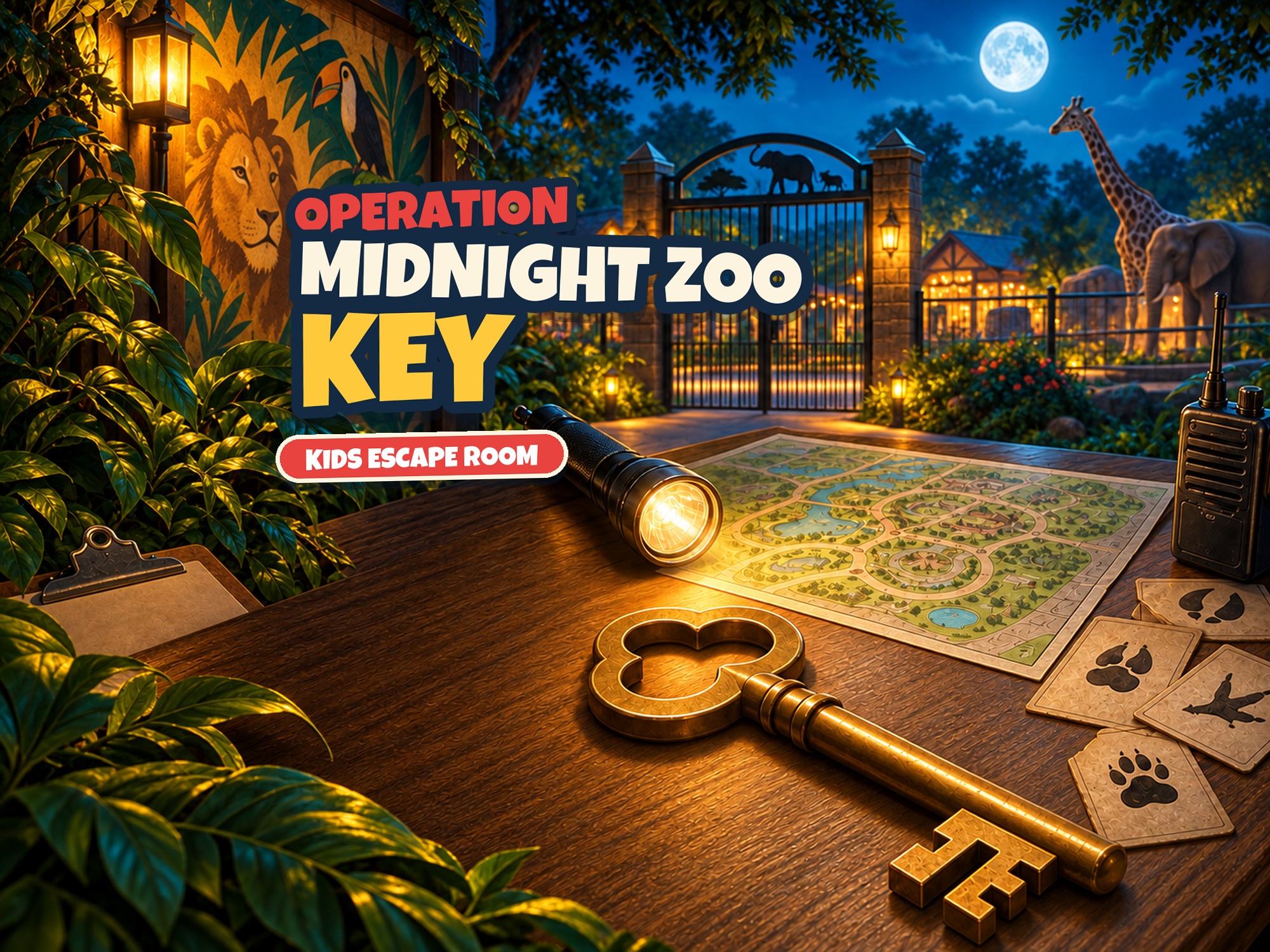 Operation Midnight Zoo Key — Printable Detective Mystery